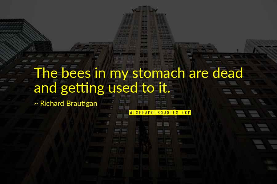 Wonderment Wheels Quotes By Richard Brautigan: The bees in my stomach are dead and Wonderment Wheels Quotes By Richard Brautigan: The bees in my stomach are dead and