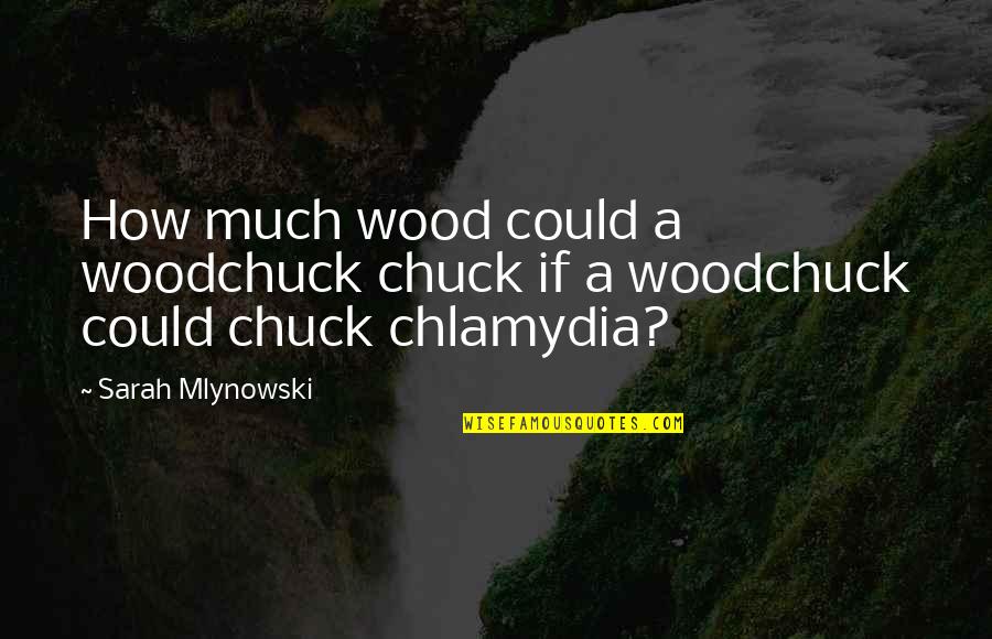 Wood Funny Quotes By Sarah Mlynowski: How much wood could a woodchuck chuck if