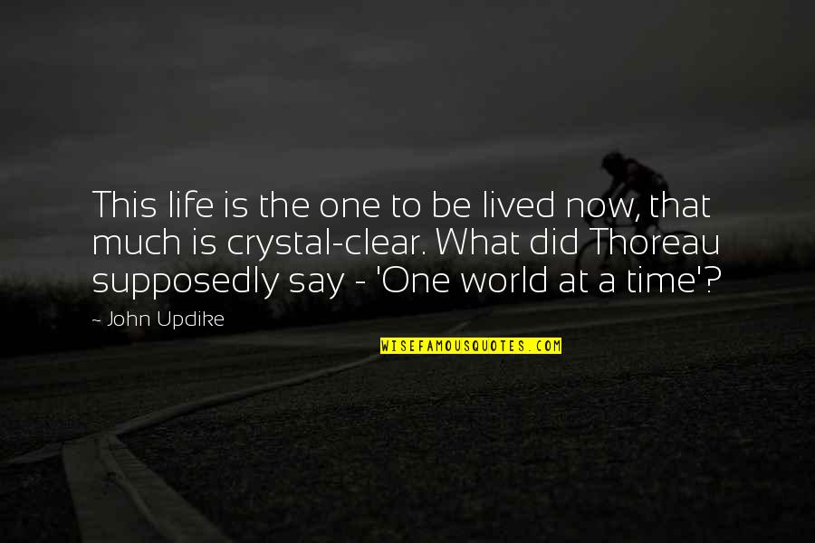 Woordspeling In Afrikaans Quotes By John Updike: This life is the one to be lived
