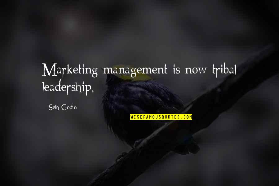 Word Among Us Quotes By Seth Godin: Marketing management is now tribal leadership.