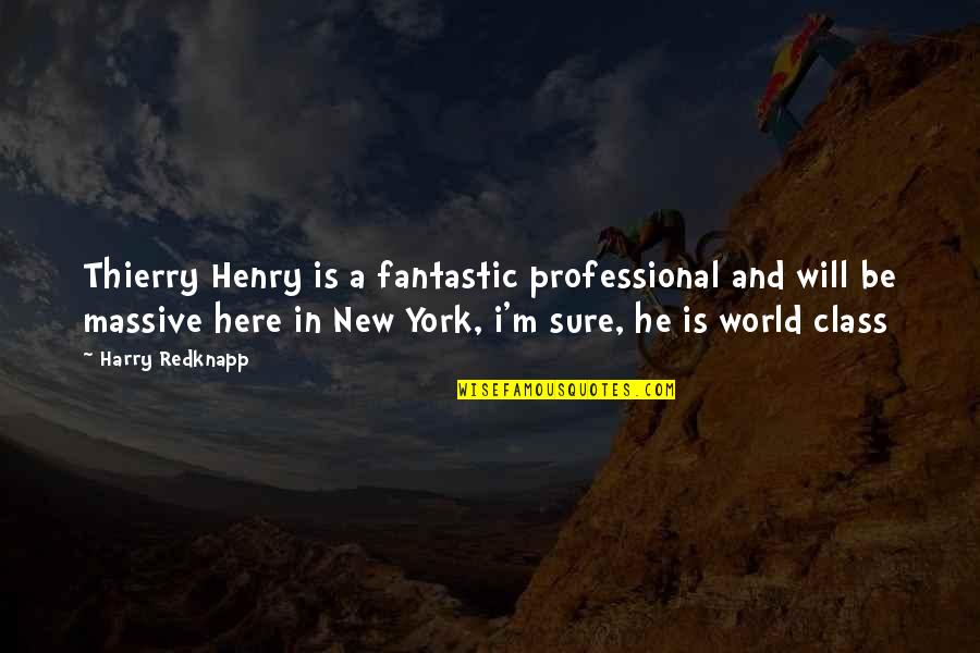Word Mind Puzzles Quotes By Harry Redknapp: Thierry Henry is a fantastic professional and will Word Mind Puzzles Quotes By Harry Redknapp: Thierry Henry is a fantastic professional and will