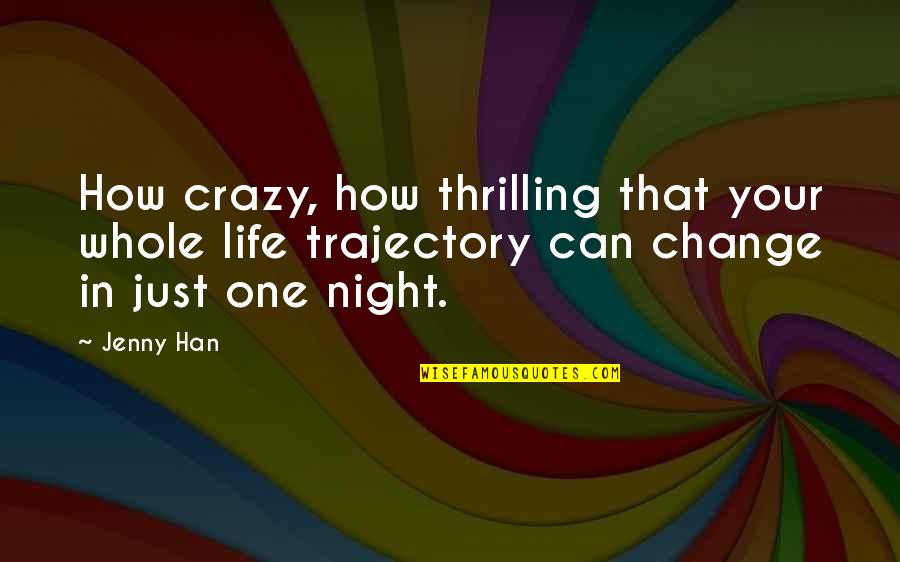 Word Sangria Quotes By Jenny Han: How crazy, how thrilling that your whole life