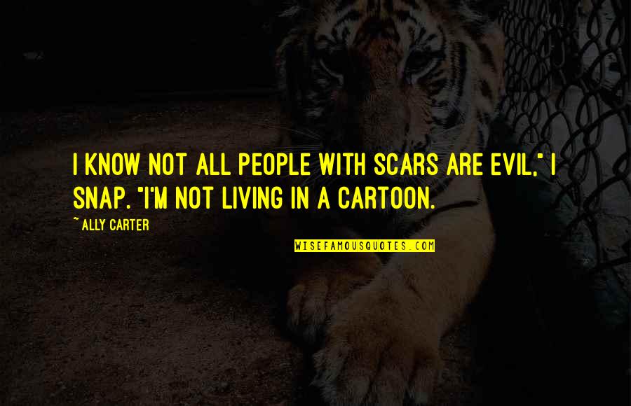 Wordpress Widgets Quotes By Ally Carter: I know not all people with scars are