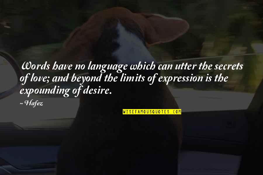 Words Which Quotes By Hafez: Words have no language which can utter the Words Which Quotes By Hafez: Words have no language which can utter the