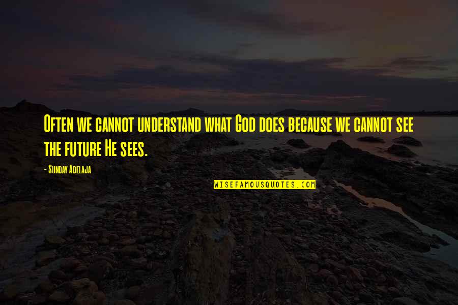 Work Partners Quotes By Sunday Adelaja: Often we cannot understand what God does because