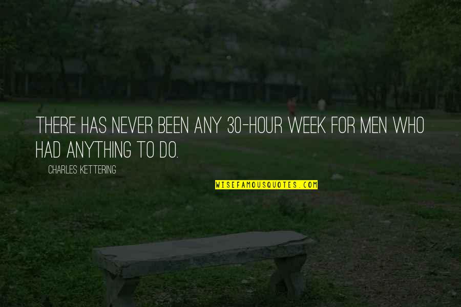 Work Week Quotes By Charles Kettering: There has never been any 30-hour week for Work Week Quotes By Charles Kettering: There has never been any 30-hour week for