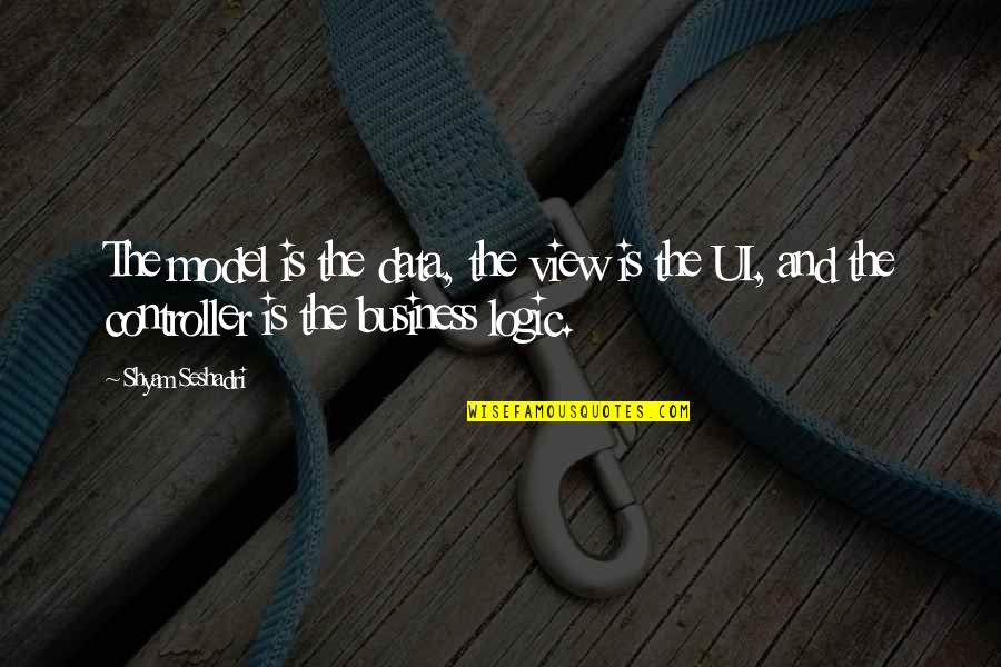 Workable Fixatif Quotes By Shyam Seshadri: The model is the data, the view is Workable Fixatif Quotes By Shyam Seshadri: The model is the data, the view is