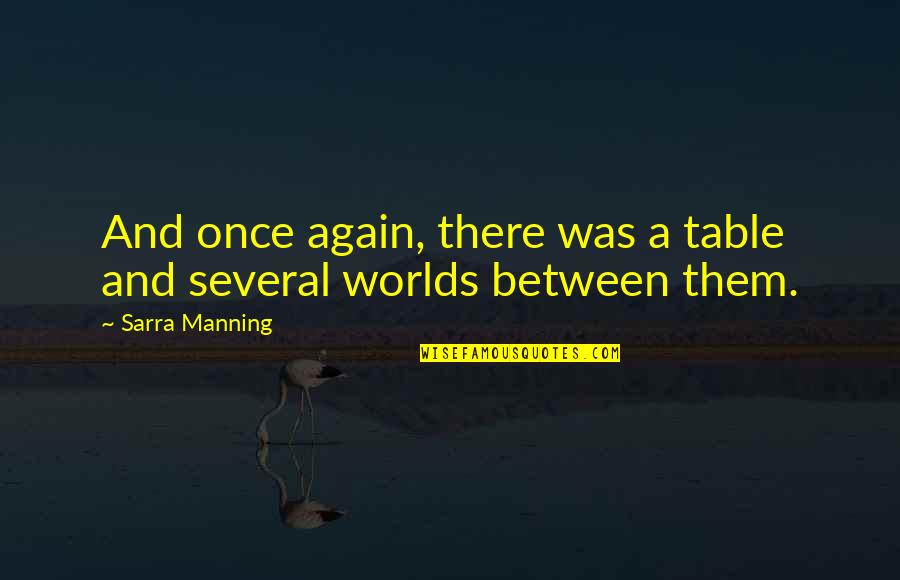 Workgroups Crossword Quotes By Sarra Manning: And once again, there was a table and
