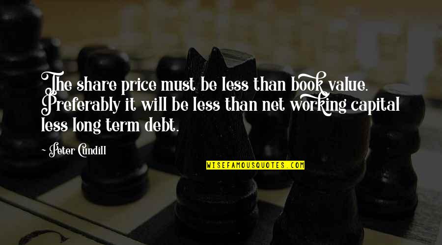Working Capital Quotes By Peter Cundill: The share price must be less than book Working Capital Quotes By Peter Cundill: The share price must be less than book