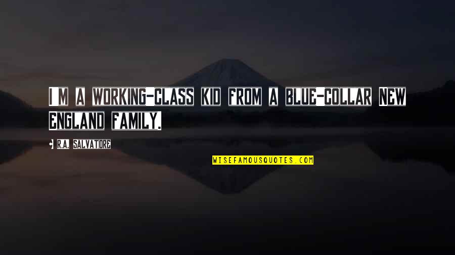 Working For Your Family Quotes By R.A. Salvatore: I'm a working-class kid from a blue-collar New