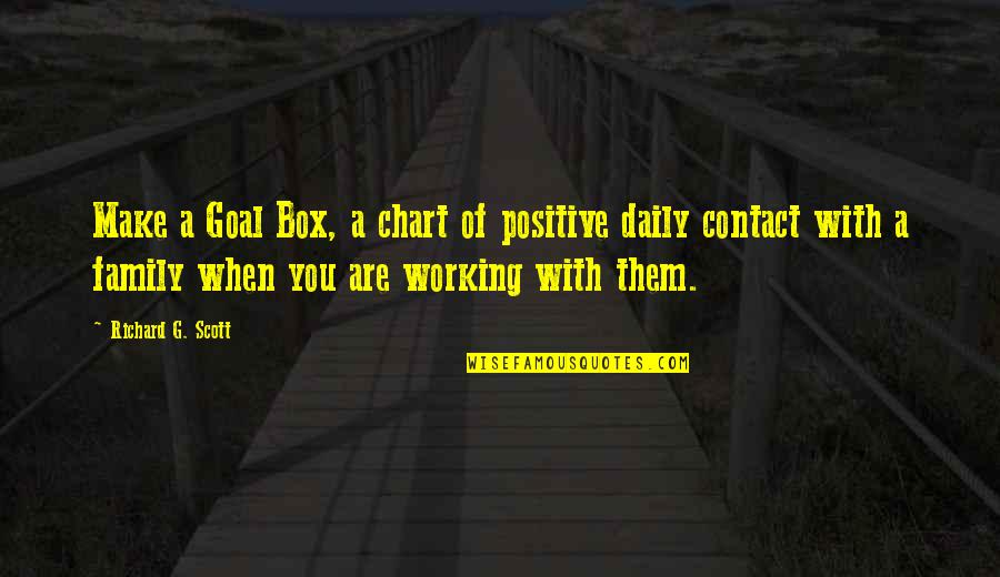 Working For Your Family Quotes By Richard G. Scott: Make a Goal Box, a chart of positive