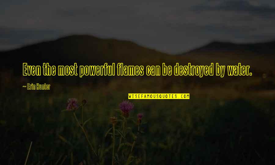 Workplace Motivation Quotes By Erin Hunter: Even the most powerful flames can be destroyed Workplace Motivation Quotes By Erin Hunter: Even the most powerful flames can be destroyed