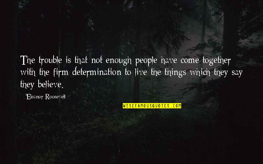 Workplace Work Quotes By Eleanor Roosevelt: The trouble is that not enough people have Workplace Work Quotes By Eleanor Roosevelt: The trouble is that not enough people have