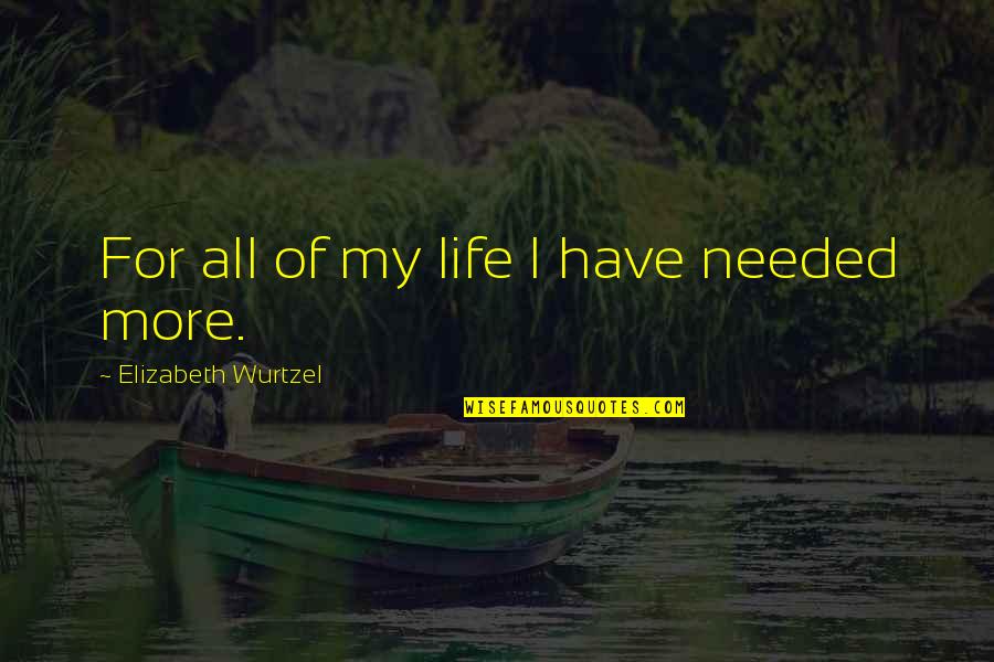 World Butterfly Day Quotes By Elizabeth Wurtzel: For all of my life I have needed World Butterfly Day Quotes By Elizabeth Wurtzel: For all of my life I have needed
