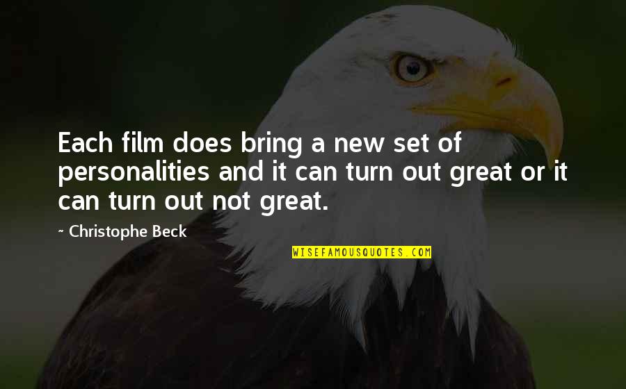 World Full Of Tears Quotes By Christophe Beck: Each film does bring a new set of World Full Of Tears Quotes By Christophe Beck: Each film does bring a new set of