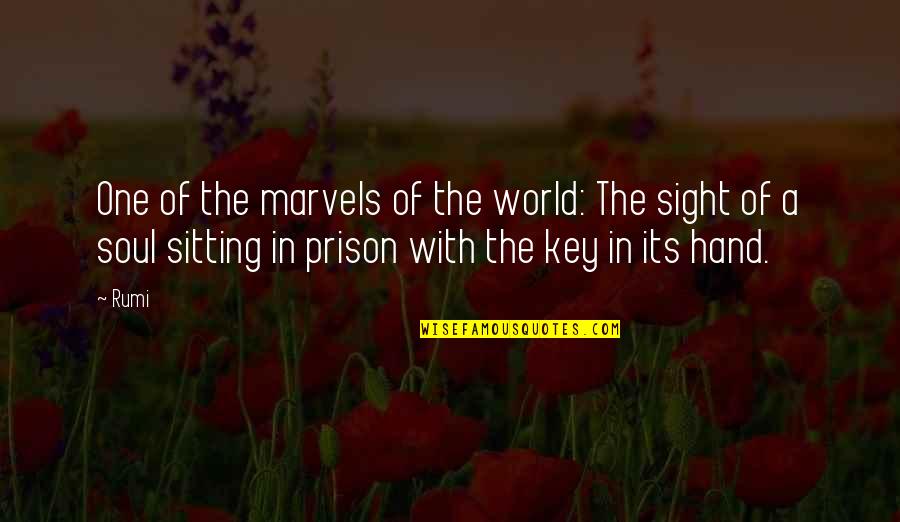 World In Hand Quotes By Rumi: One of the marvels of the world: The