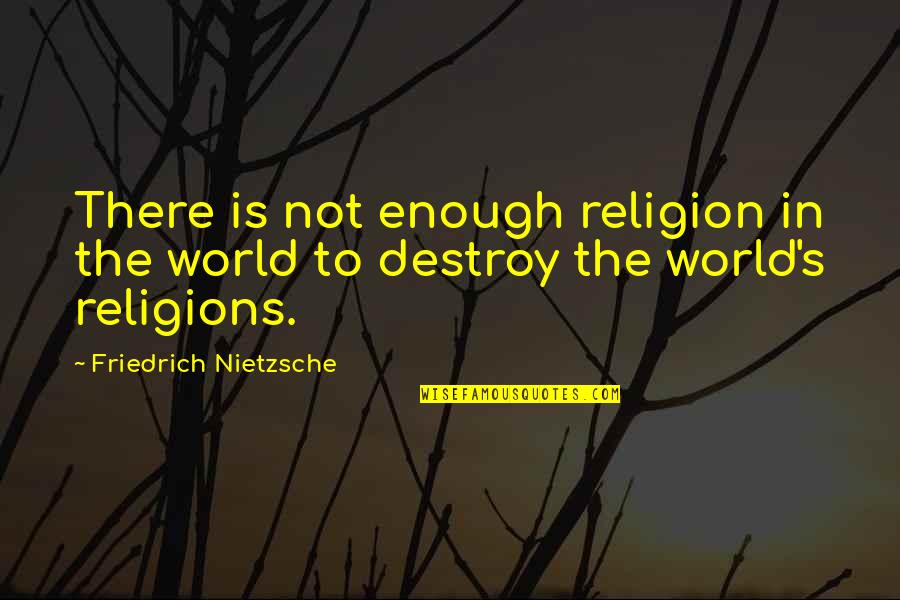 World Is Not Enough Quotes By Friedrich Nietzsche: There is not enough religion in the world