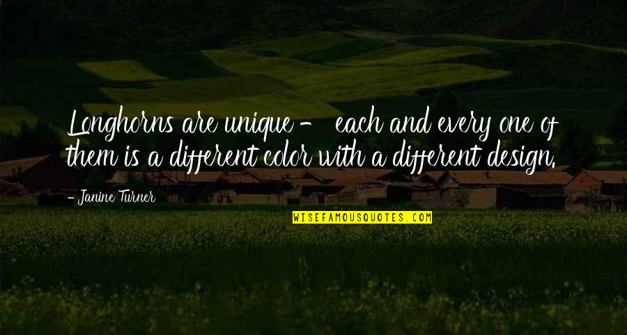 World Starvation Quotes By Janine Turner: Longhorns are unique - each and every one World Starvation Quotes By Janine Turner: Longhorns are unique - each and every one