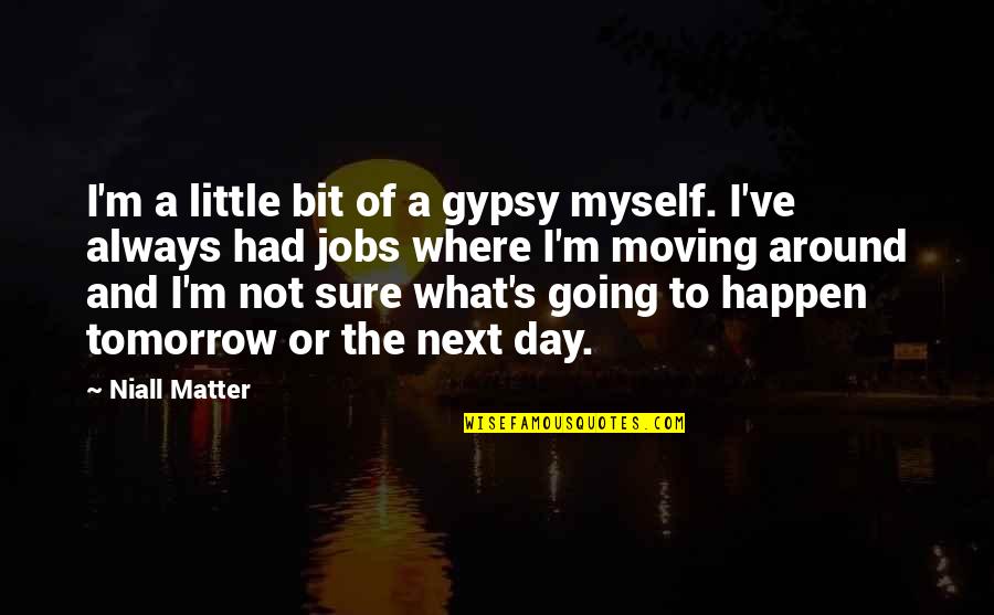 World Traveller Quotes By Niall Matter: I'm a little bit of a gypsy myself.