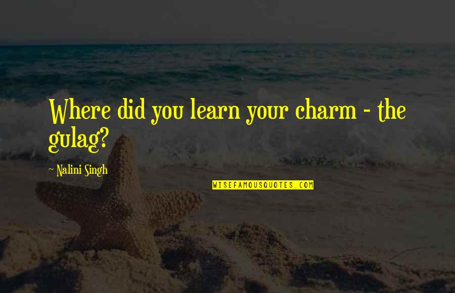 World War 1 Weapons Quotes By Nalini Singh: Where did you learn your charm - the