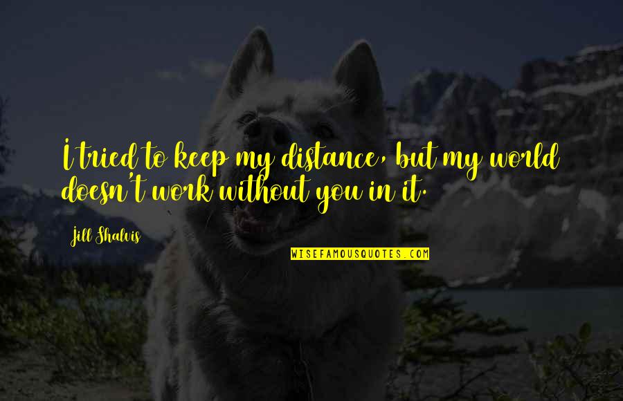 World Without You Quotes By Jill Shalvis: I tried to keep my distance, but my