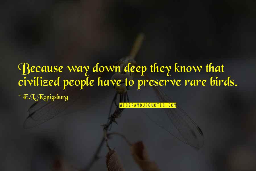 Worries About Coronavirus Quotes By E.L. Konigsburg: Because way down deep they know that civilized Worries About Coronavirus Quotes By E.L. Konigsburg: Because way down deep they know that civilized