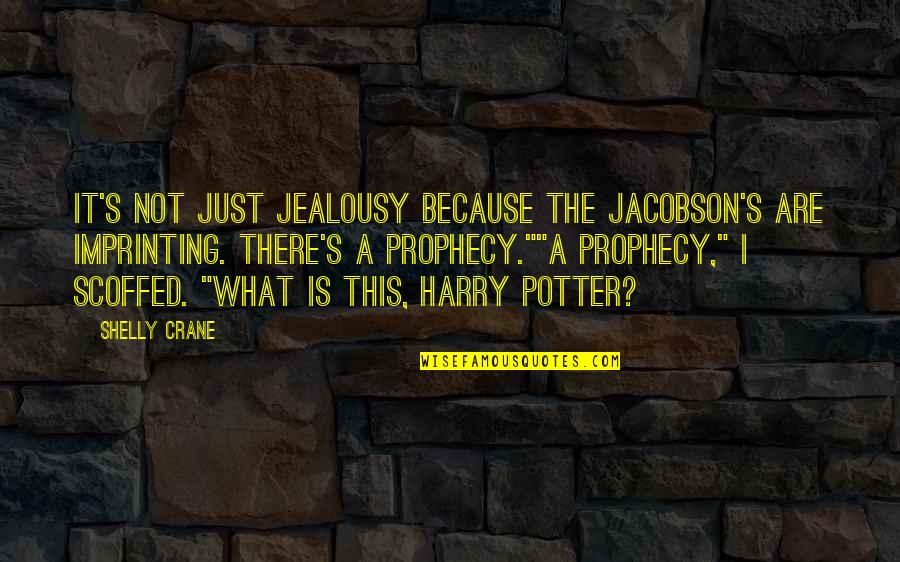 Worsdell Vintner Quotes By Shelly Crane: It's not just jealousy because the Jacobson's are Worsdell Vintner Quotes By Shelly Crane: It's not just jealousy because the Jacobson's are