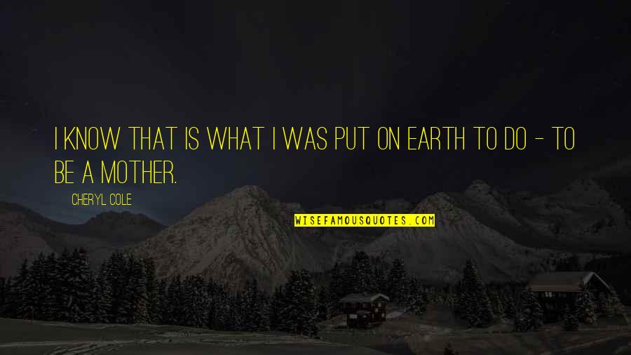 Worth Keeping Around Quotes By Cheryl Cole: I know that is what I was put