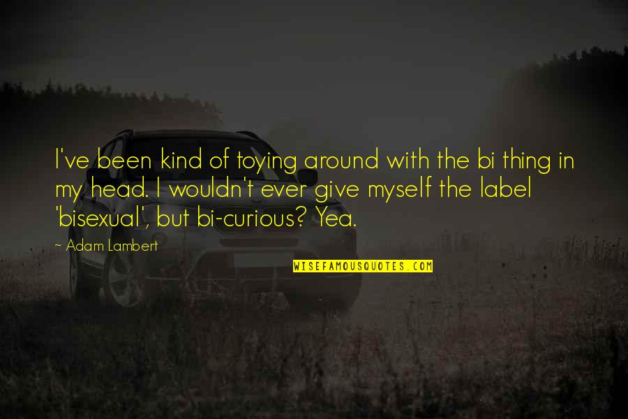 Wouldn've Quotes By Adam Lambert: I've been kind of toying around with the Wouldn've Quotes By Adam Lambert: I've been kind of toying around with the
