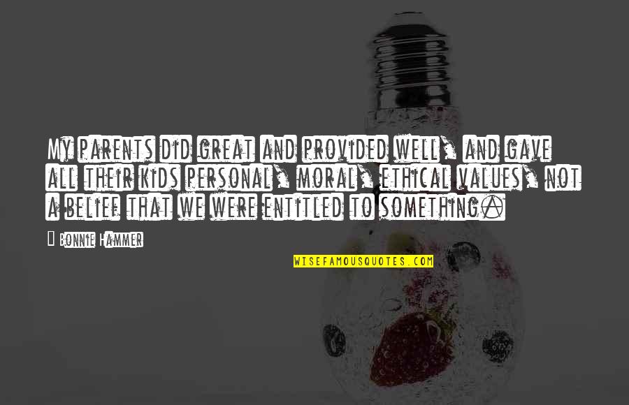 Wpdb Insert Quotes By Bonnie Hammer: My parents did great and provided well, and Wpdb Insert Quotes By Bonnie Hammer: My parents did great and provided well, and