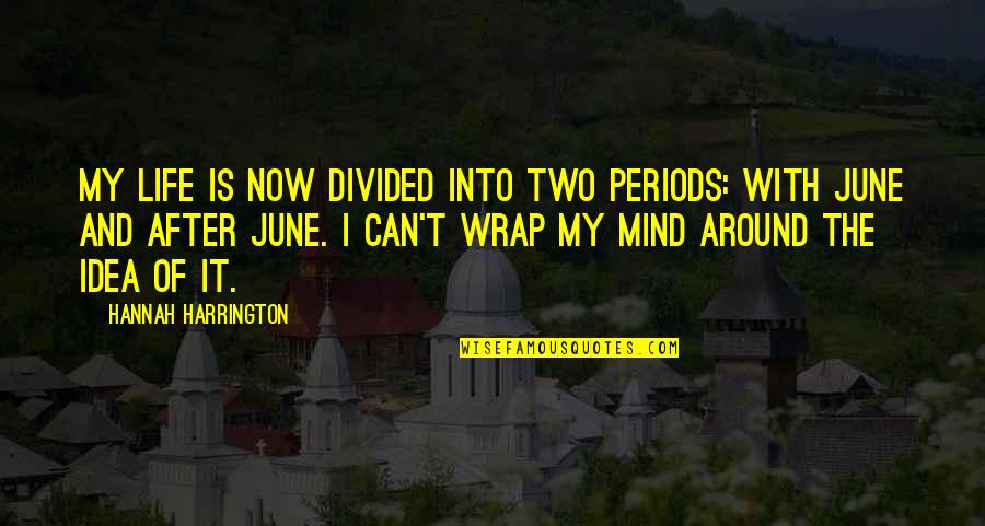 Wrap Around Quotes By Hannah Harrington: My life is now divided into two periods: