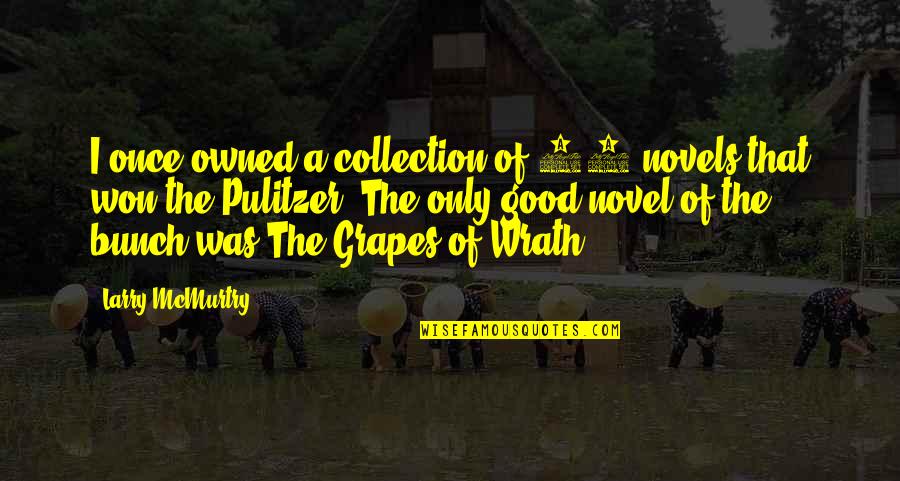 Wrath Of Grapes Quotes By Larry McMurtry: I once owned a collection of 77 novels