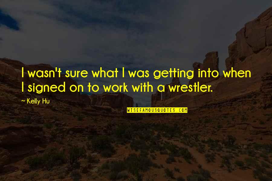 Wrestler Quotes By Kelly Hu: I wasn't sure what I was getting into