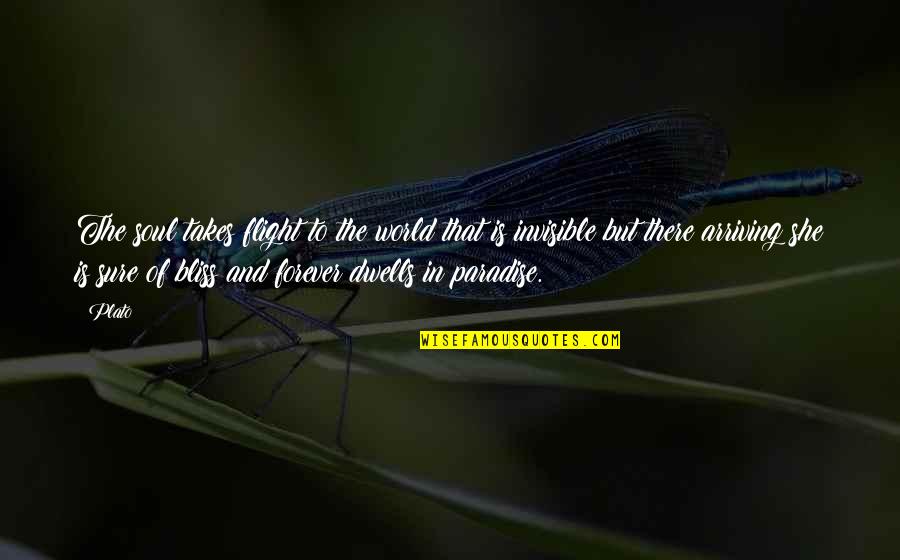 Writing Down Feelings Quotes By Plato: The soul takes flight to the world that