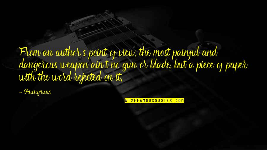 Writing Is Painful Quotes By Anonymous: From an author's point of view, the most Writing Is Painful Quotes By Anonymous: From an author's point of view, the most