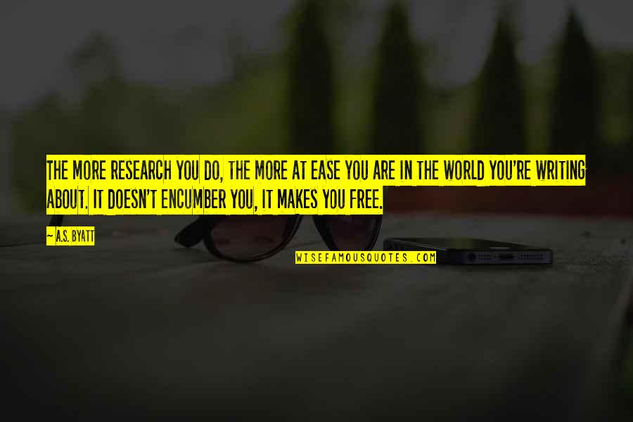Writing Research Quotes By A.S. Byatt: The more research you do, the more at Writing Research Quotes By A.S. Byatt: The more research you do, the more at