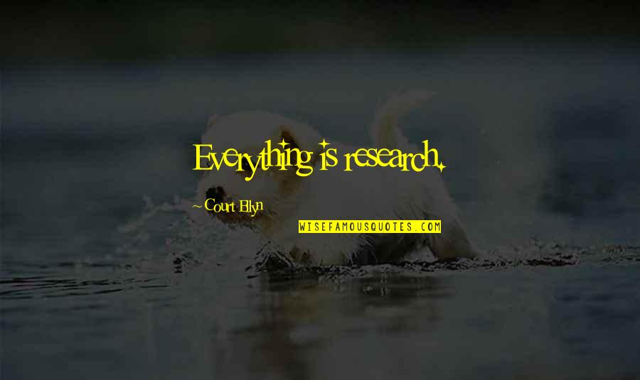 Writing Research Quotes By Court Ellyn: Everything is research. Writing Research Quotes By Court Ellyn: Everything is research.