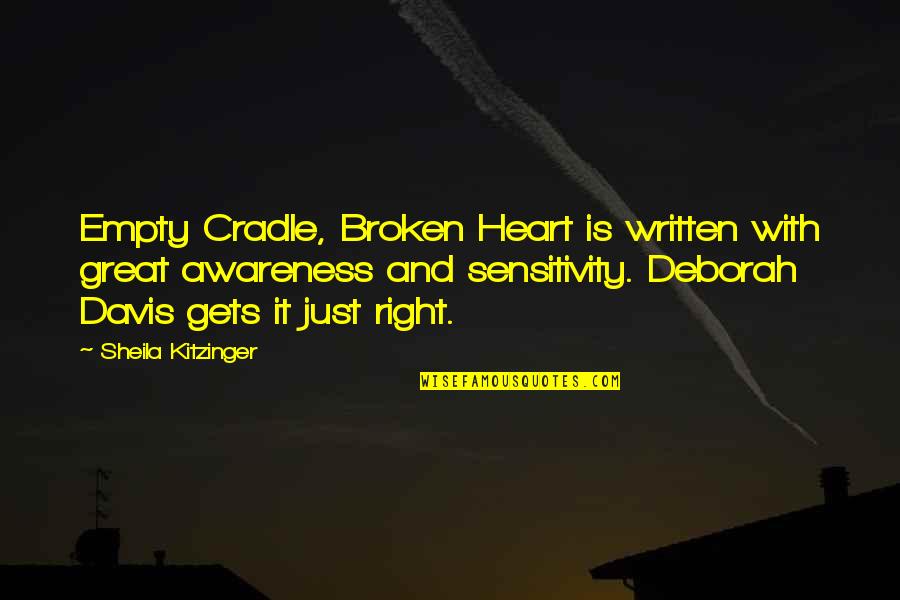 Written Heart Quotes By Sheila Kitzinger: Empty Cradle, Broken Heart is written with great