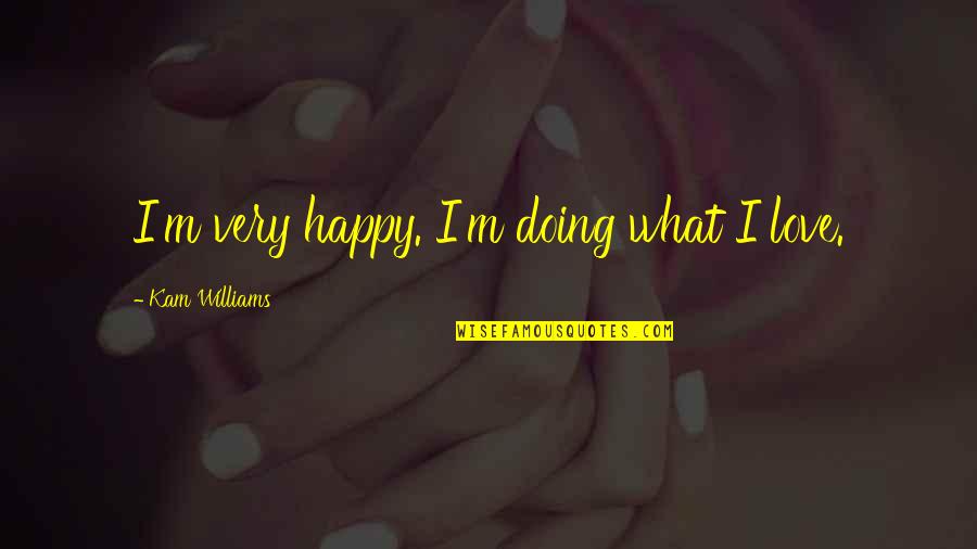 Wsj Stock Market Quotes By Kam Williams: I'm very happy. I'm doing what I love.