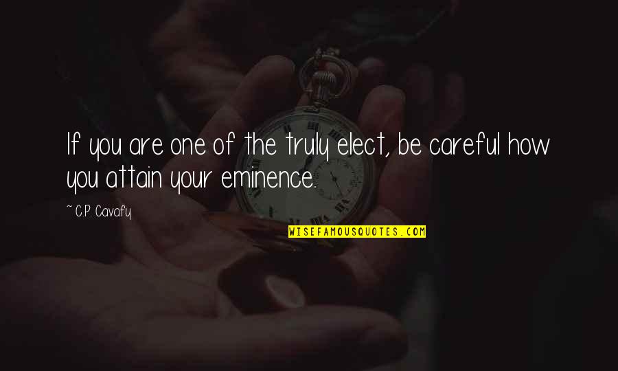 Wuerl Missing Quotes By C.P. Cavafy: If you are one of the truly elect,