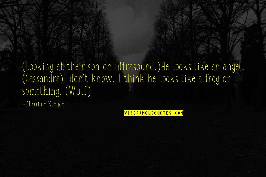 Wulf's Quotes By Sherrilyn Kenyon: (Looking at their son on ultrasound.)He looks like