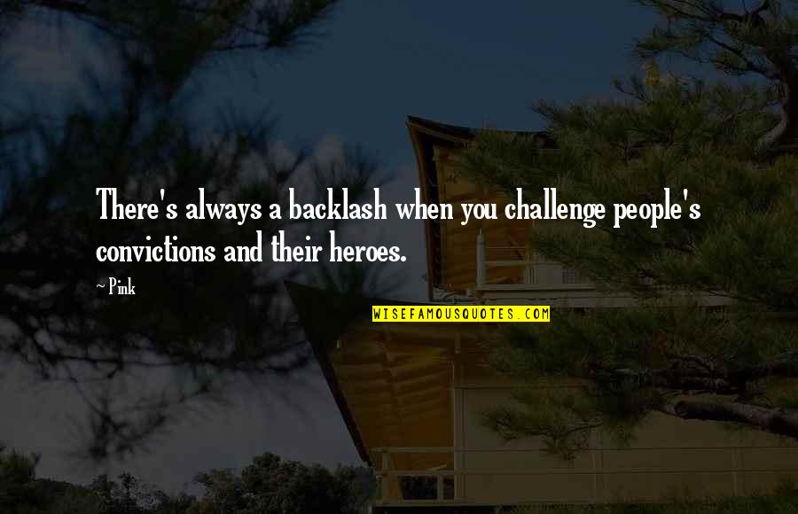 Wurman Ted Quotes By Pink: There's always a backlash when you challenge people's