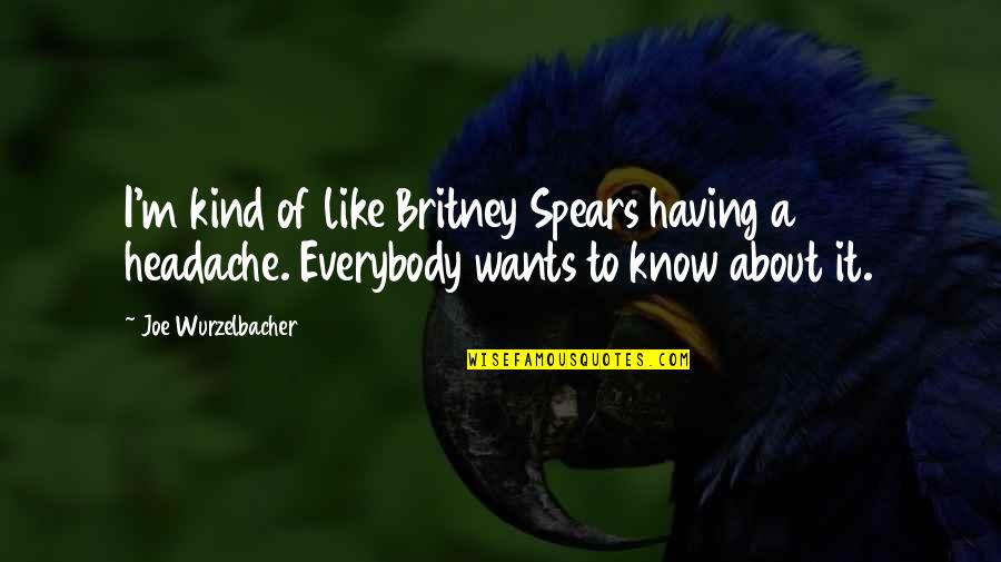 Wurzelbacher Quotes By Joe Wurzelbacher: I'm kind of like Britney Spears having a