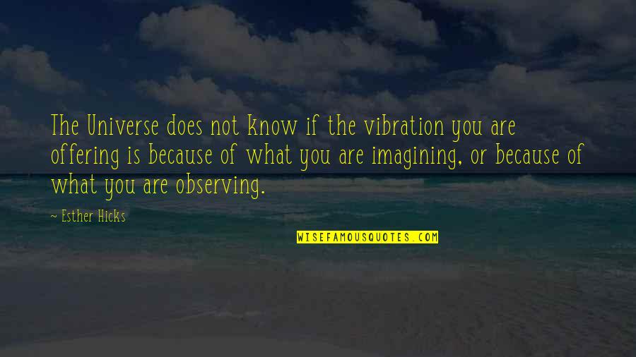 Ww1 Gun Quotes By Esther Hicks: The Universe does not know if the vibration