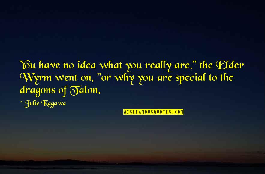 Wyrm Quotes By Julie Kagawa: You have no idea what you really are,"