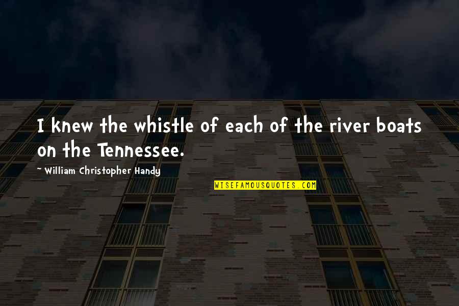 X Files Season 2 Quotes By William Christopher Handy: I knew the whistle of each of the