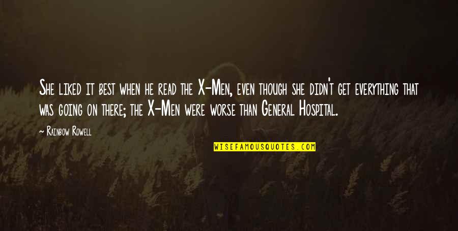 X-men Best Quotes By Rainbow Rowell: She liked it best when he read the