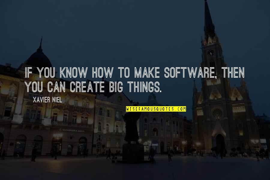 Xavier's Quotes By Xavier Niel: If you know how to make software, then