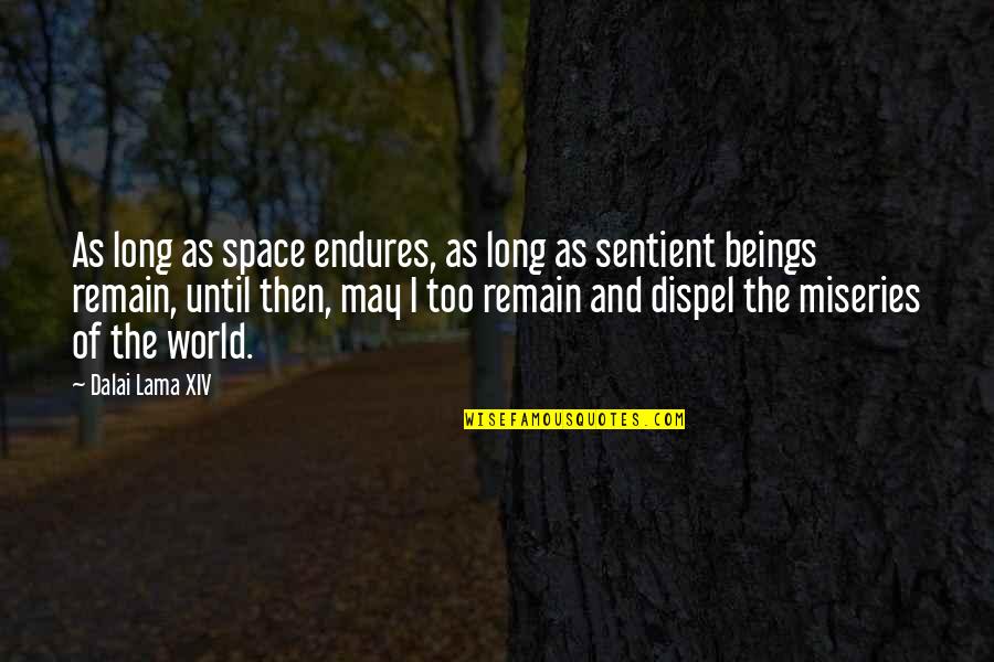 Xiv Quotes By Dalai Lama XIV: As long as space endures, as long as
