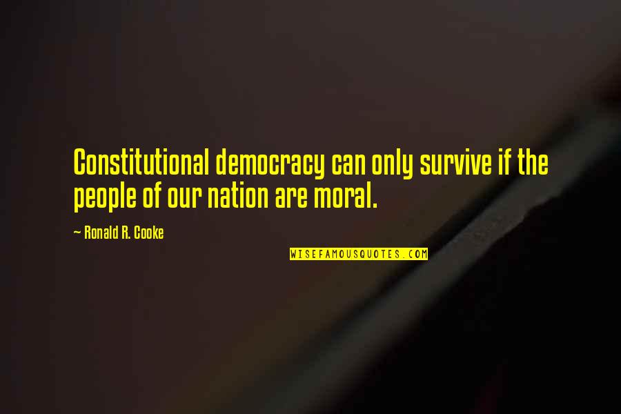 Xsl Concat Double Quotes By Ronald R. Cooke: Constitutional democracy can only survive if the people